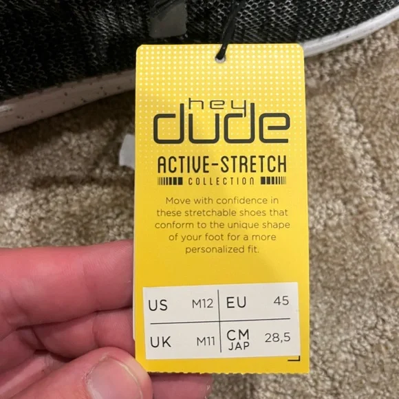 Hey Dude Men's Gray Knit Loafers - Picture 5 of 7